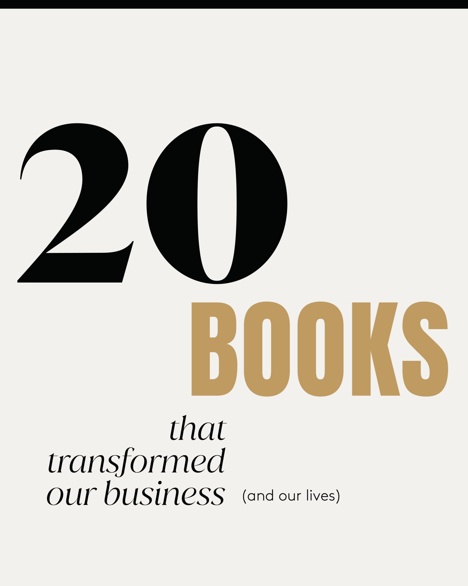 20 Life Changing Books - Blog Cover Image